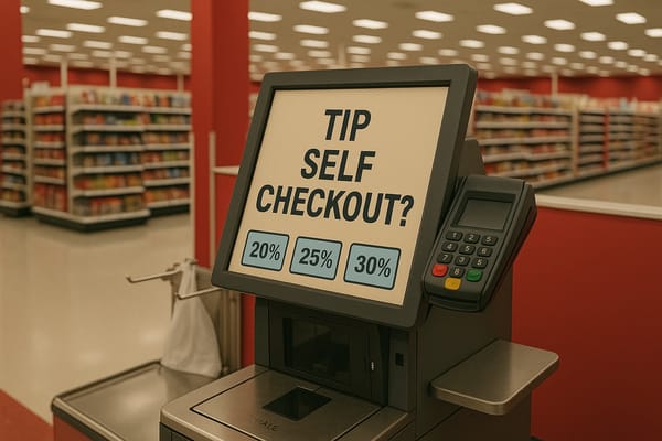 Self-Checkout Machine Now Demands 20% Tip, Asks If You’re “Sure You Want To Be Cheap.”